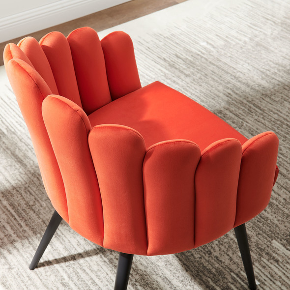country chairs Modway Furniture Dining Chairs Black Orange