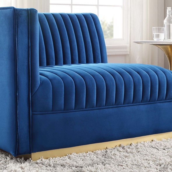 blue sofa and loveseat Modway Furniture Sofas and Armchairs Navy