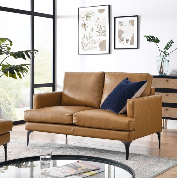 fabric sectional sleeper sofa Modway Furniture Sofas and Armchairs Tan
