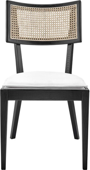 farmhouse kitchen table and chairs Modway Furniture Dining Chairs Black White