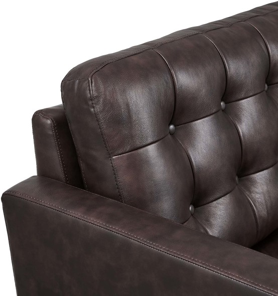 black wrap around couch Modway Furniture Sofas and Armchairs Brown