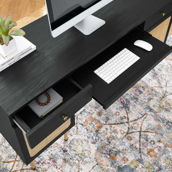 computer modern desk Modway Furniture Computer Desks Desks Black