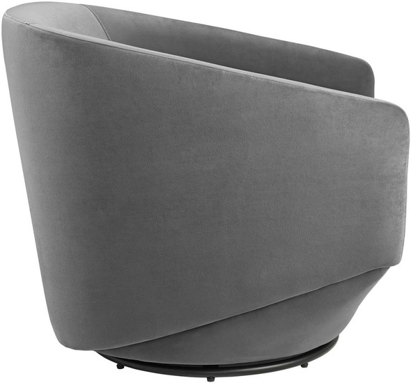fabric chair Modway Furniture Sofas and Armchairs Gray