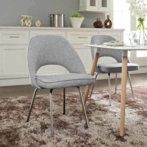 farmhouse dining Modway Furniture Dining Chairs Light Gray