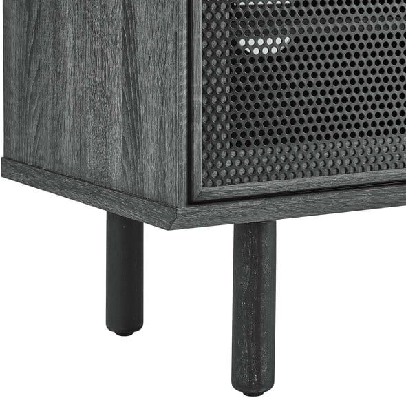 oak tv sideboard Modway Furniture Decor Charcoal