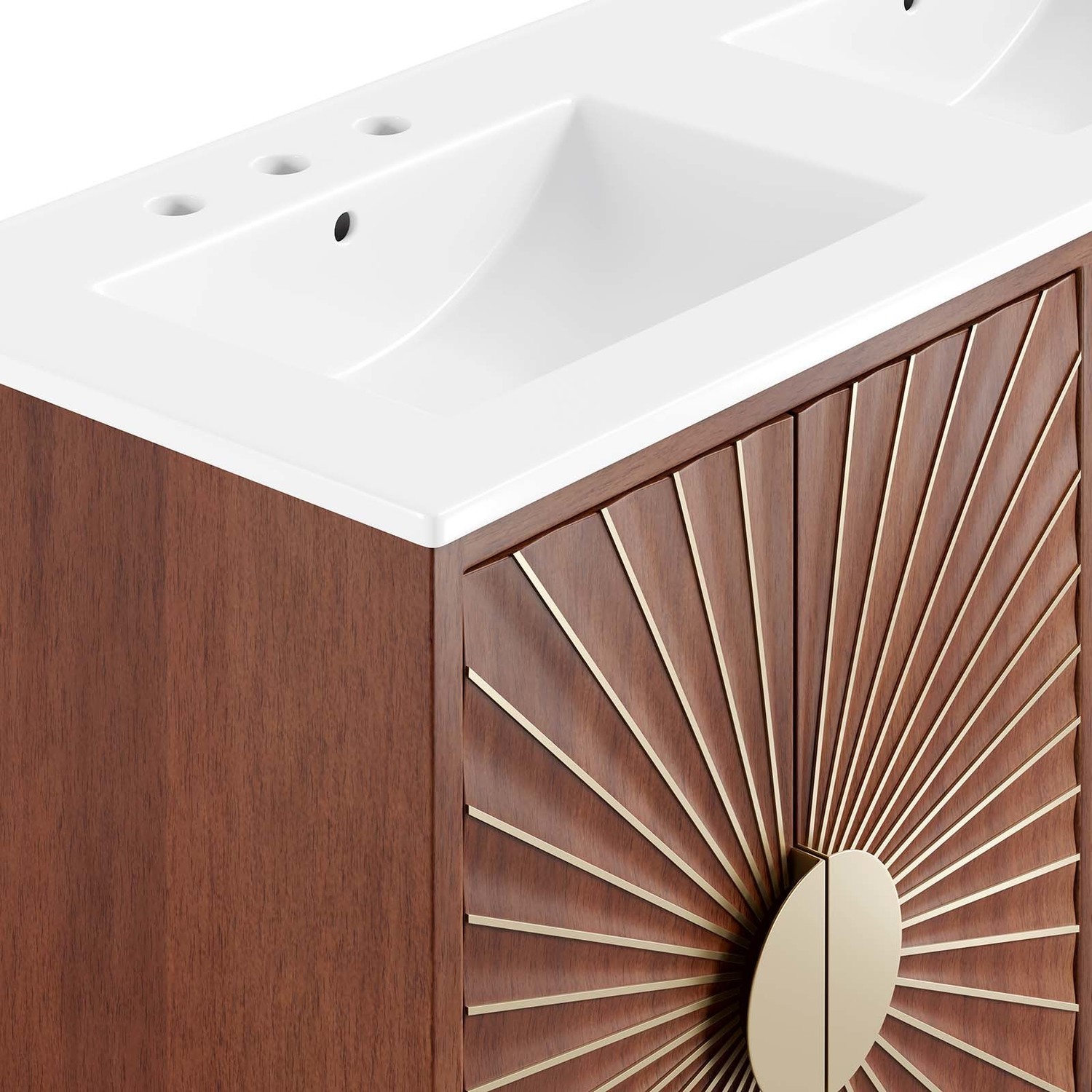 72 inch bathroom countertop Modway Furniture Vanities White Walnut