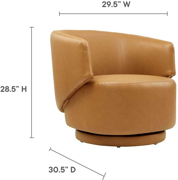 beige slipper chair Modway Furniture Sofas and Armchairs Tan