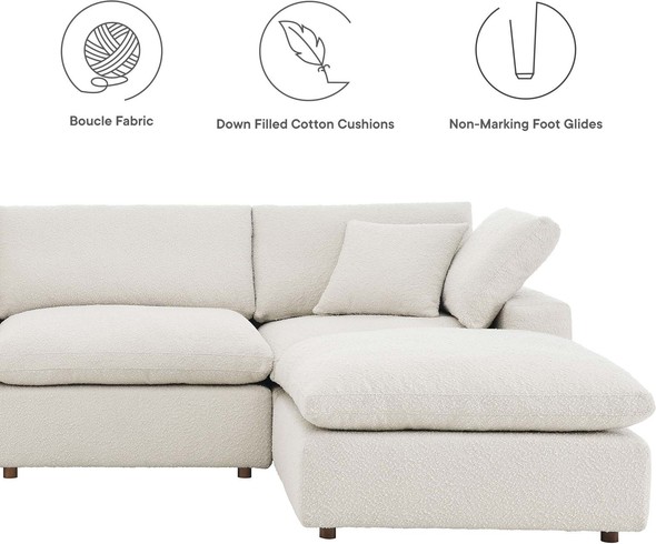 best sectional sleeper sofa with storage Modway Furniture Sofas and Armchairs Sofas and Loveseat Ivory