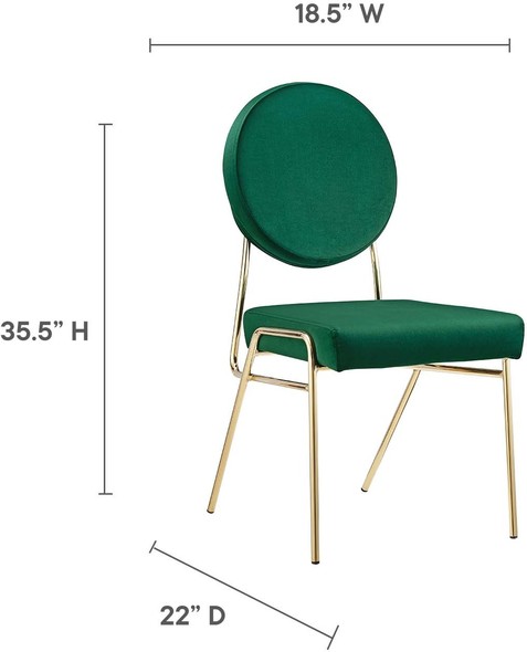 small white dining chairs Modway Furniture Dining Chairs Gold Green