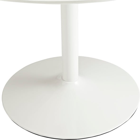 round wood pedestal dining table Modway Furniture Bar and Dining Tables White