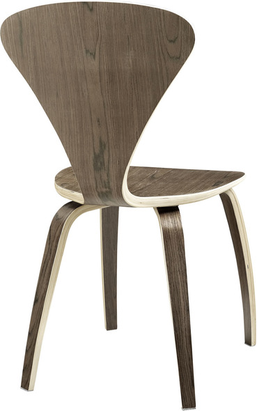 gray dinette set Modway Furniture Dining Chairs Dark Walnut