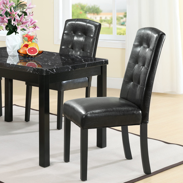small space dining set Modway Furniture Dining Chairs Black