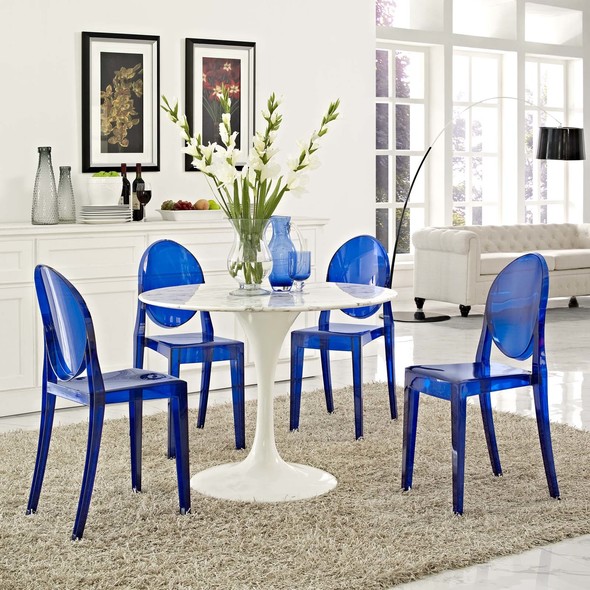 velvet dining chairs with gold legs Modway Furniture Dining Chairs Blue