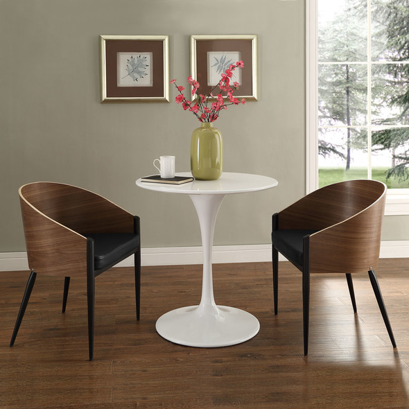 dining room table and six chairs Modway Furniture Dining Chairs Walnut