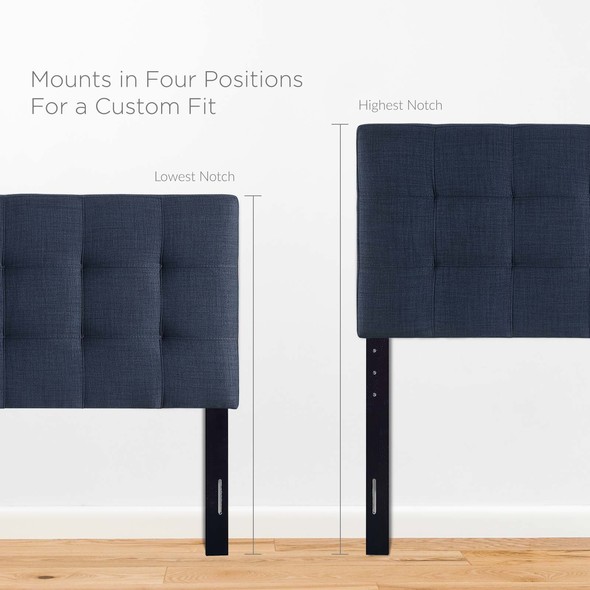 metal king size bed frame Modway Furniture Headboards Navy