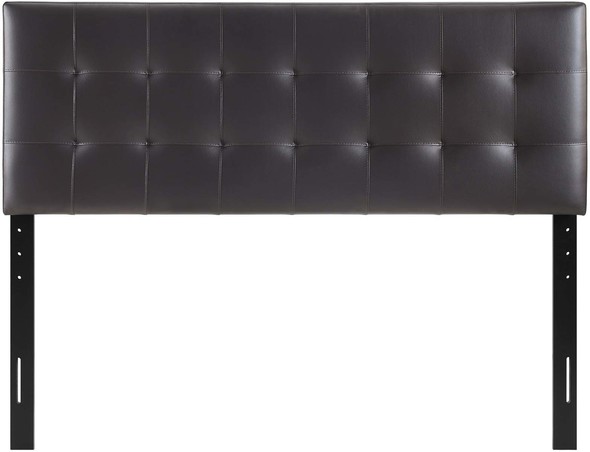 headboard with shelves and lights Modway Furniture Headboards Brown