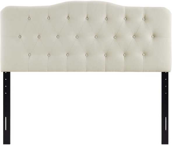 cheap california king bed frame with headboard Modway Furniture Headboards Headboards and Footboards Ivory