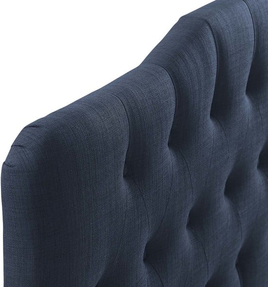 king size upholstered headboard and footboard Modway Furniture Headboards Headboards and Footboards Navy