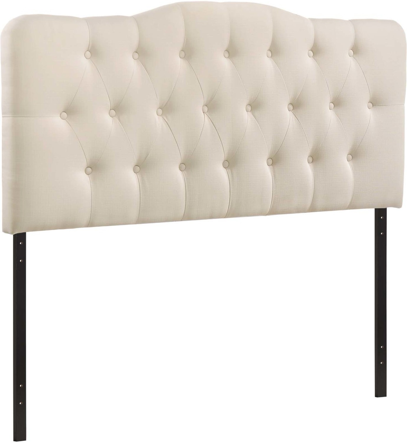 queen size upholstered headboard Modway Furniture Headboards Ivory