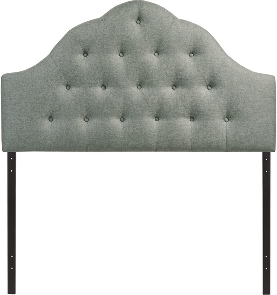 single bed fabric headboard Modway Furniture Headboards Gray