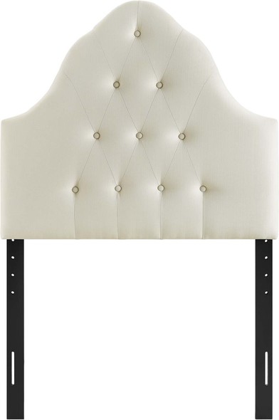 cushion headboard bed frame Modway Furniture Headboards Ivory