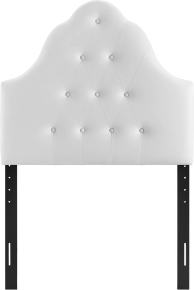 bed with lights on headboard Modway Furniture Headboards White