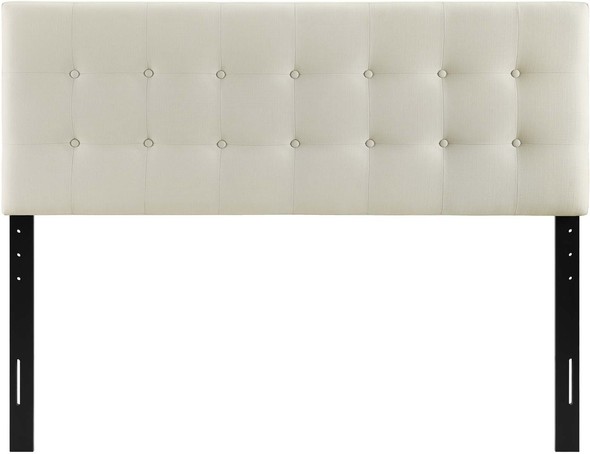 cushion for bed headboard Modway Furniture Headboards Ivory
