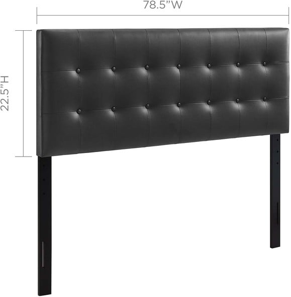 double bed head design Modway Furniture Headboards Black
