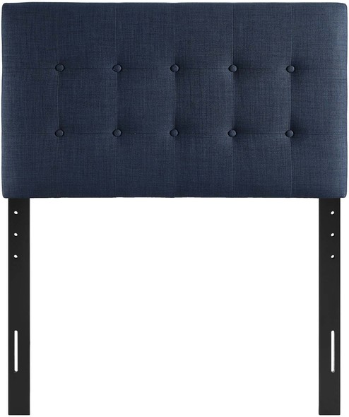 wall mounted upholstered king headboard Modway Furniture Headboards Navy