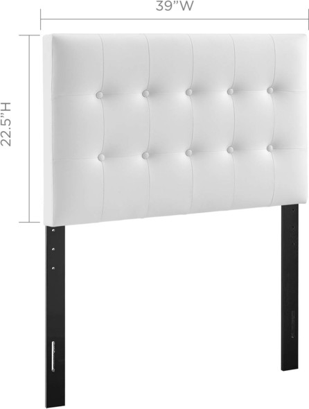 full size headboard and frame Modway Furniture Headboards White