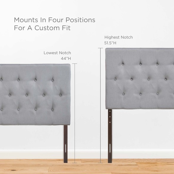 headboard design Modway Furniture Headboards Sky Gray