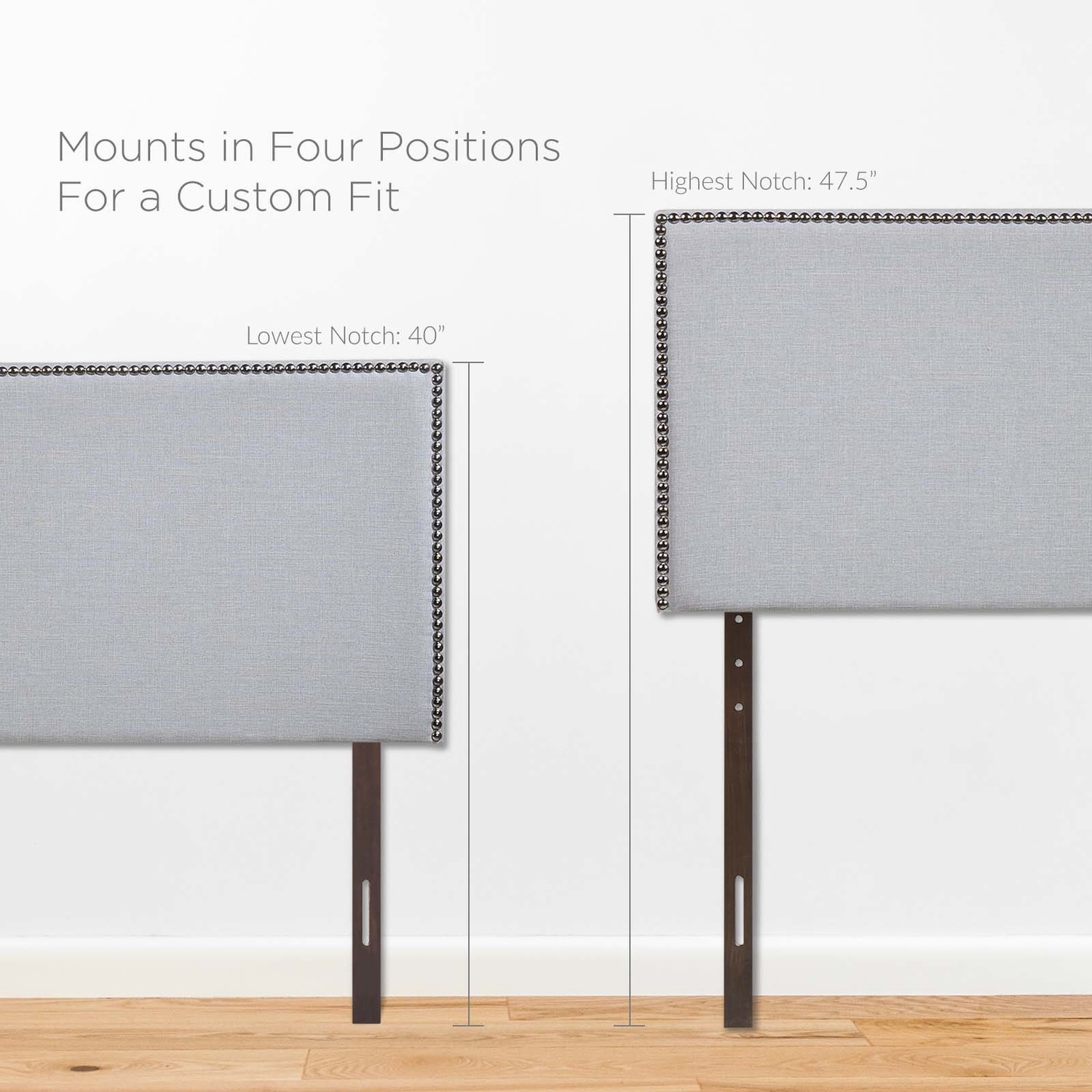 king size fabric headboard Modway Furniture Headboards Sky Gray