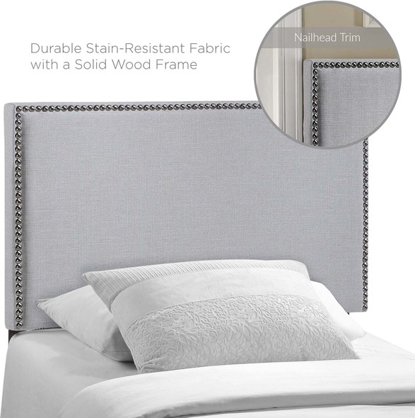 queen headboard with storage Modway Furniture Headboards Sky Gray