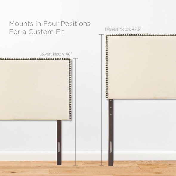 full wall headboard ideas Modway Furniture Headboards Ivory