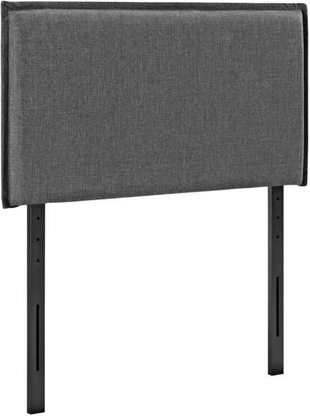 white single headboard Modway Furniture Headboards Gray