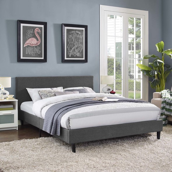 full twin bed Modway Furniture Beds Beds Gray