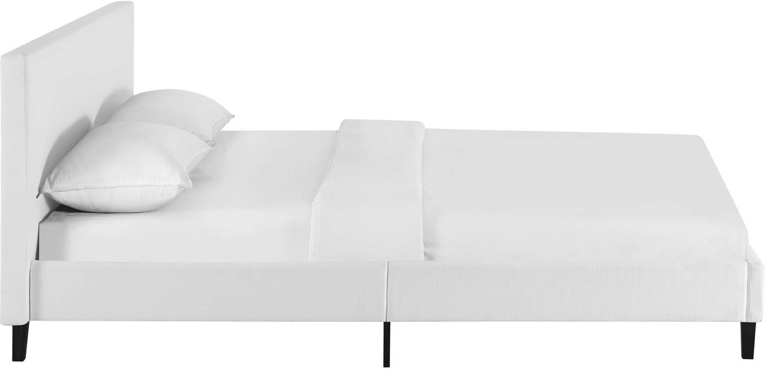 white king bed frame with storage Modway Furniture Beds White