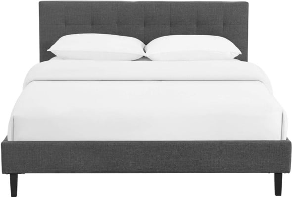 high profile king bed frame with headboard Modway Furniture Beds Beds Gray