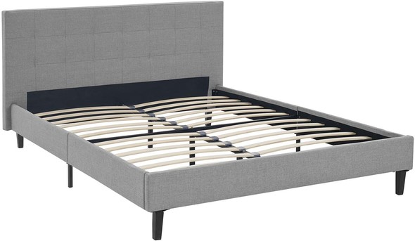 cheap queen bed frames near me Modway Furniture Beds Light Gray