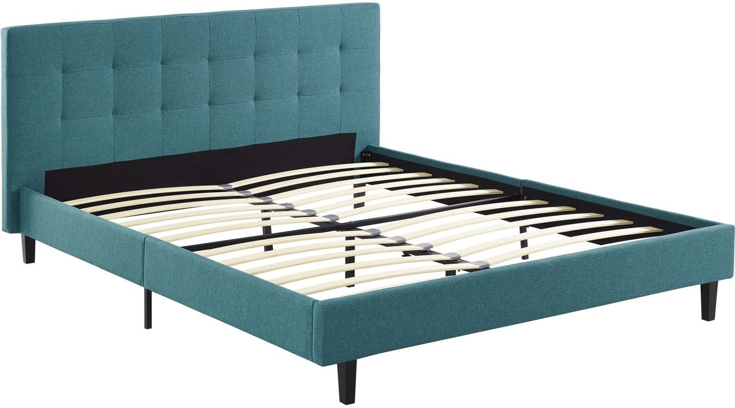 black bed frame with storage queen Modway Furniture Beds Teal