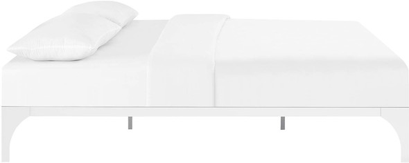 cheap twin bed frame with headboard Modway Furniture Beds White