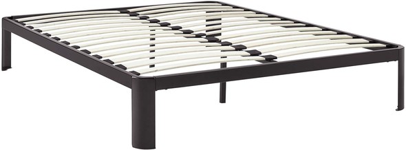 black queen size bed frame with headboard Modway Furniture Beds Brown