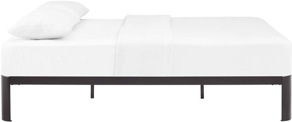 k8ng size bed Modway Furniture Beds Beds Brown