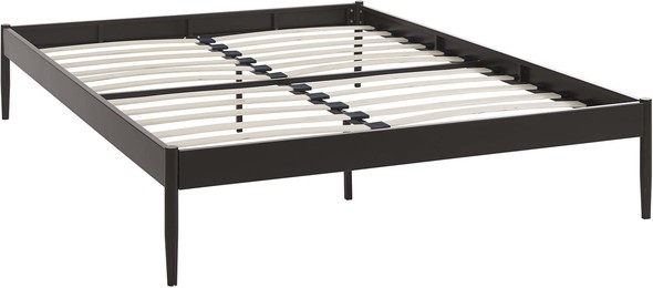 metal platform bed frame double Modway Furniture Beds Brown