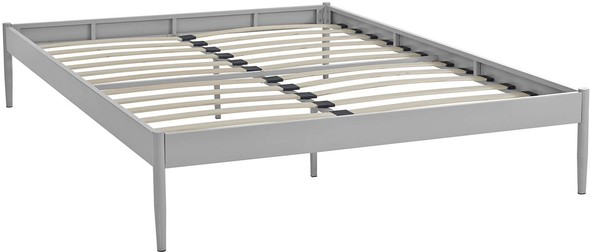 platform bed frame full Modway Furniture Beds Gray