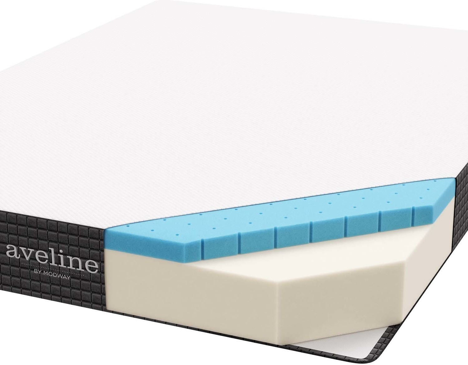 low cost memory foam mattress Modway Furniture King White