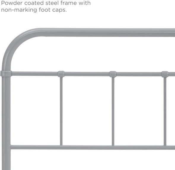 wall headboard queen Modway Furniture Headboards Gray