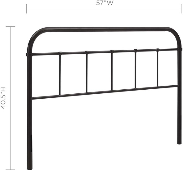 small queen bed frame with storage Modway Furniture Headboards Brown