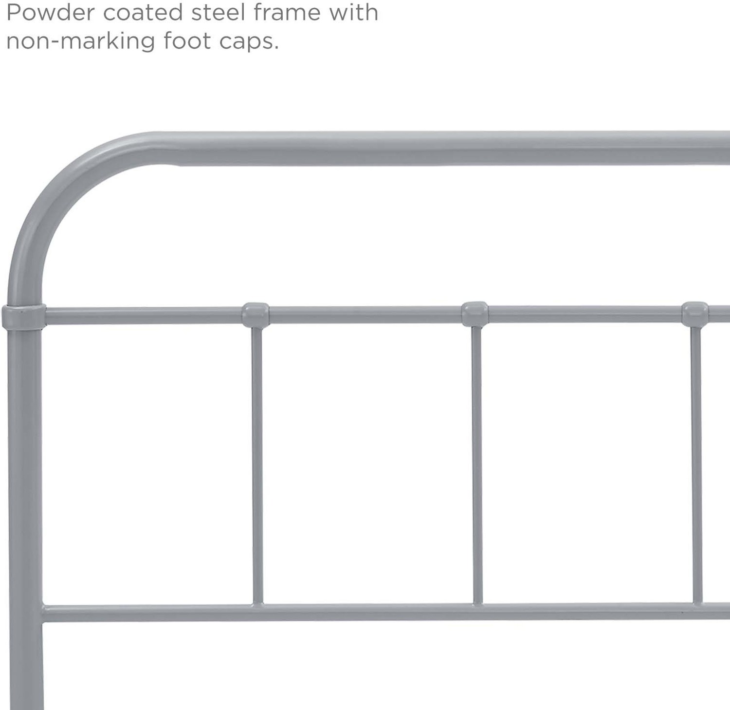 king size white headboard Modway Furniture Headboards Headboards and Footboards Gray