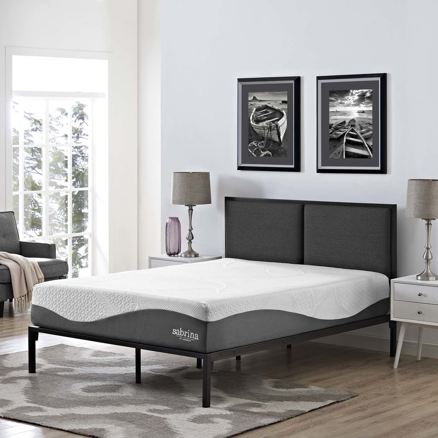 best twin foam mattress Modway Furniture Queen White